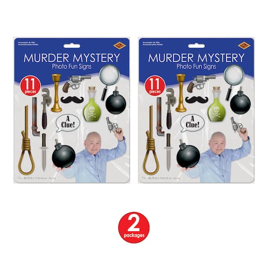 Beistle Murder Mystery Photo Fun Signs Set